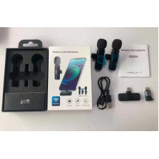 Мікрофон C 77364 (100) 2 мікрофони, бездротове підключення, USB-кабель, приймач для підключення до смартфона,  в коробці
