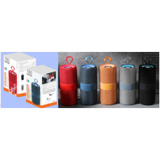 Колонка C 77904 (40) 5 кольорів, Bluetooth V 5.3, світло, мікрофон, підтримка TF, TWS, роз’єми AUX, type-С, USB, вбуд. акум. 3,7V, в коробці, МІКС