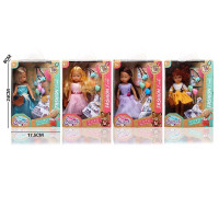 Лялька (LK 2505) 20 см, гумова, імітація скляних очей, взуття, аксесуари, одяг
