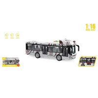 Автобус WY 917 B (24) масштаб 1:16, інерція, гумові колеса, звуки, підсвічування, дверцята відкриваються, в коробці