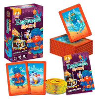 Гра настільна розважальна Каррамба пірати! (VT8077-07) vladi toys,50 карт, 12 монет, в коробці