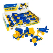 Патріотичні машинки Tigres Kid cars  (39900) ціна за 12 штук У боксі