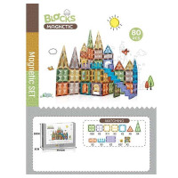 Конструктор магнітний Замок (CH 1204) 80 деталей