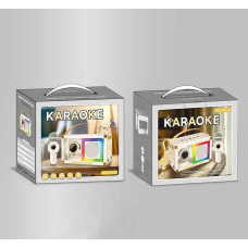Караоке (GMJ 9838) 1 мікрофон з підсвічуванням, вбудований акум., bluetooth, колонка з підсвічуванням, зміна голосу, в коробці