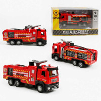 Спецтехніка (LS-4890-06) авто експерт, пожежна машина, мп, масштаб: 1:32, інерція, підсвічування, звук, помпова подача, в коробці