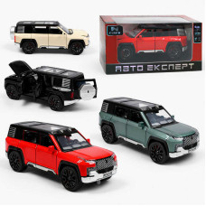 Машинка L-0816-09 (72) 4 кольори, "Авто Експерт", металопластик, 1:32, світло, звук, інерція, відчиняються двері, багажник, капот, в коробці, МІКС