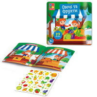 М`які Vladi Toys (vt4206-50) наліпки Овочі та фрукти - , 23 наліпки