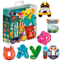 Гра розвиваюча магнітна Vladi Toys Чудо-букви. Алфавіт (VT5411-18)