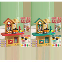 Кухня (839-011) 2 кольори, висота 45 см, світло, звуки приготування, парогенератор, помпова подача води, посуд, продукти, прибори, в коробці