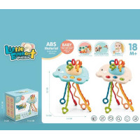 Брязкальце (2890) кольори, слоненя, пальчикова гра, pop it, прорізувач, в коробці