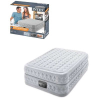Intex Велюр матрац 64490 ND  152х203х51см, вбудований електронасос, двоспальний