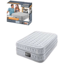 Intex Велюр матрац 64490 ND  152х203х51см, вбудований електронасос, двоспальний