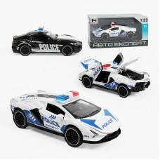 Машинка MG-28115 (96/2) 2 види, "Авто Експерт", металопластик, 1:32, світло, звук, інерція, відчиняються двері, капот, багажник, в коробці, МІКС