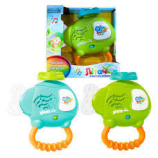 Музичне брязкальце “Літачок” 53750 (72/2) “WToys”, 2 види, ОЗВУЧ. УКР. МОВОЮ, пісні, світло, прорізувач, тріскачка, 2 режими гучності, в коробці