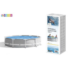 Intex Басейн каркасний 26700 NP  розмір:305x76см, Prism Frame Pool, об`єм води:4485л, у коробці