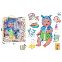 Пупс (DH 2377 h) висота: 39 см, музичний чіп, закриває очі, знімний одяг, ходить в туалет, аксесуари, в коробці