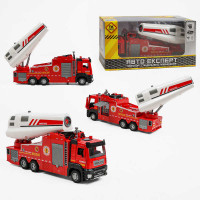 Спецтехніка LS-0940-93 (60/2) “Авто Експерт”, “Пожежна машина”, м/п, масштаб: 1:32, інерція, підсв., звук, водна пушка, шланг, в коробці