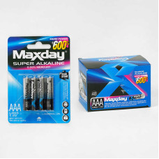 Батарейки Maxday (C 57144) ціна за 48 штук В блоці Alcaline, мініпальчикові, аaа 1.5V