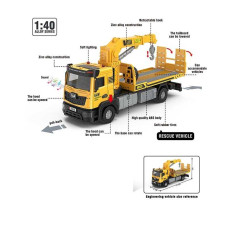 Спецтехніка Авто Експерт (TK-61255) металопластик, 1:40, звук, світло, інерція, рухомі елементи