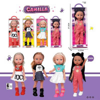 Лялька (A 925 A) 4 види, висота 33.5 см, знімний одяг, рухливі кінцівки, прошите волосся, імітація скляних очей, в коробці, видається тільки мікс