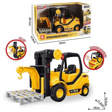 Спецтехніка Навантажувач вилковий (58027) звук, підсвічування, інерція, рухомі елементи, масштаб 1:16