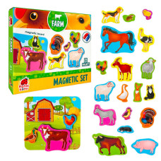 Магнітний набір Vladi Toys Ферма з дошкою (RK2090-01)