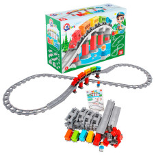 Конструктор Залізниця (1300) technok toys, 59 деталей, в коробці