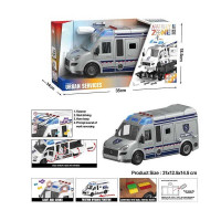 Машинка (YW 8088 D) інкасаторська машина, мелодія, звукові ефекти, підсвічування, інерція, рухомі деталі, викрутка, насадки