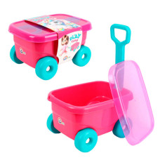 Візок (1386) technok toys, розміри: 38х28х22 см, висота ручки: 54 см