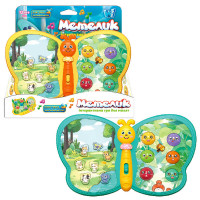 Інтерактивна Метелик гра Wtoys (56629) 2 кольори, озвуч. укр мовою, назви тварин, вірші, пісні, казки, гра на реакцію, цифри, ноти,в коробці