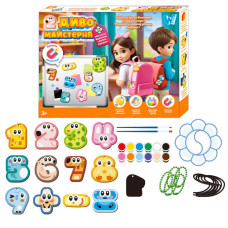 Магнітні брелки WToys (8118) Диво , шнурок, основи, фарби, пензлики, палітра, в коробці