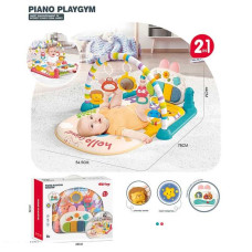 Килимок (6077) 78х54, 5х44 см, підсвічування, піаніно, підвіска-люстерко, еластична дуга, піаніно, режими гри, проєкція, в коробці