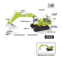Спецтехніка Авто Експерт (TK-79930) металопластик, 1:40, звук, світло, обертання платформи на 360 °, гусеничний хід, рухомі елементи