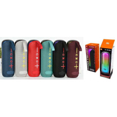 Колонка (С 74904 ) Bluetooth, type-c, usb та aux роз’єм, aux кабель, слот для tf-картки, вбудований акулятор, підсвічування, в коробці, видається ті