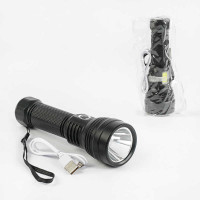 Ліхтар (C 56761) світлодіодний акумуляторний, 4 режими роботи, USB-кабель, в пакеті