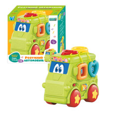 Розумний Автомобіль (6220) wtoys, озвучування українською мовою, підсвічування, звуки, сортер, цифри, рухомі елементи, 2 режими гучності, в коробці