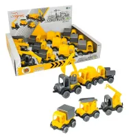 Будівельні  машинки Kid Tigres (cars 39901) ціна за 12 штук У боксі