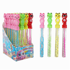 Мильні бульбашки Wtoys Звірятко (tc 17002) ціна за 24 штуки В блоці, , висота 25см, в коробці