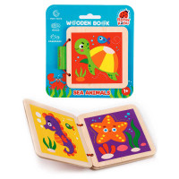 Деревянная книжечка Vladi Toys Морские обитатели (RW3031)