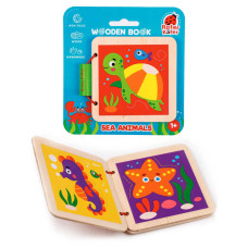 Деревянная книжечка Vladi Toys Морские обитатели (RW3031)