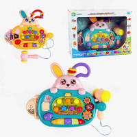 Гра WToys Зайчик-розвивайка (77697) українське озвучення, підсвічування, піаніно, пальчикові ігри, казки, пісеньки