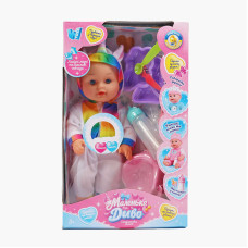 Пупс функціональний (UKA-A 0940-12) wtoys, озвучування українською мовою, звук, від батарейок, пє, ходить в туалет, в коробці