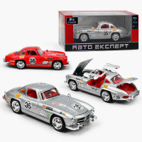 Машинка L-5634-80 (72/2) 2 кольори, "Авто Експерт", металопластик, 1:32, світло, звук, інерція, відчиняються двері, багажник, капот, в коробці