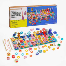 Дерев'яна логічна дошка WToys (C 61472) сортер, магнітна гра
