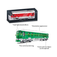 Потяг 731-28 K (72)  2 кольори, розмір 22,5х4х5,5, підсвічування прожекторів, звуки, колесо вільного руху, в коробці