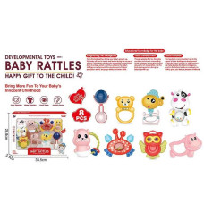 Набір брязкалець (BM 9200-1) 8 штук, прорізувач, в коробці
