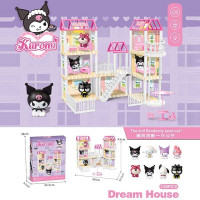 Будиночок (7 SY-6 Штрих=42056) підсвічування, фігурка героя, 3 поверхи, меблі