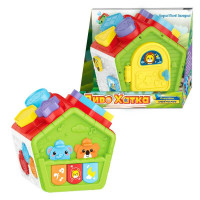 Логічна хатинка WToys (26558) озвучування українською мовою, казки, пісні, загадки, підсвічування, геометричний сортер