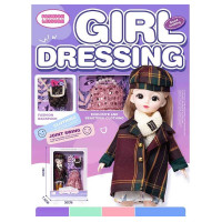 Лялька (Q-A 36) висота - 30 см, тіло — пластик, голова — гума, шарнірні з’єднання суглобів, знімне взуття, змінний одяг, аксесуари, в коробці