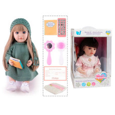 Інтерактивна лялька (TK 9768-35) wtoys, озвуч. укр. мовою, пульт, казки, пісні, відповідає на запитання, мелодії, повторюшка, в коробці
